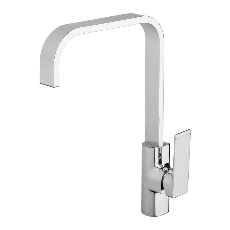 Phoenix Gloss Sink Mixer 200mm Squareline - Chrome