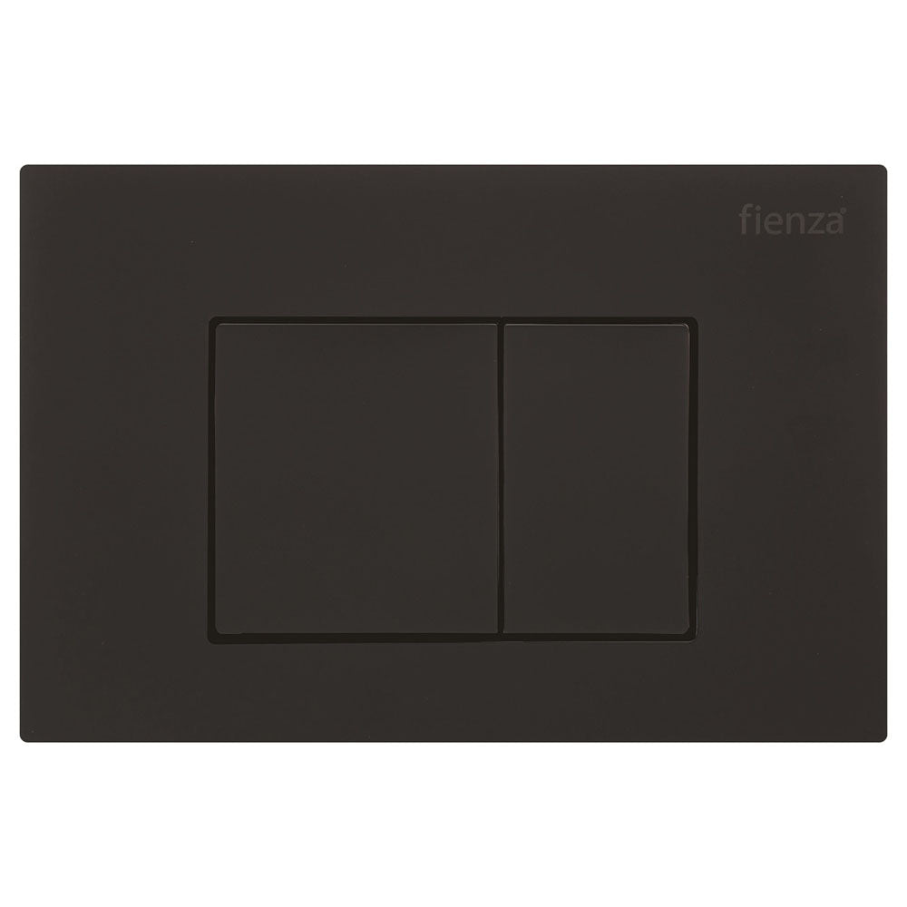 R&T Matte Black Square Button Flush Plate — Reno Hub