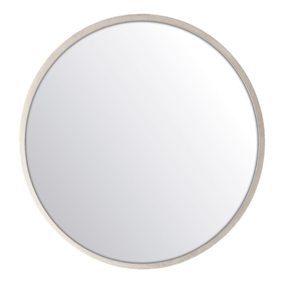 Remer Modern Moon Concrete Frame Mirror 660mm