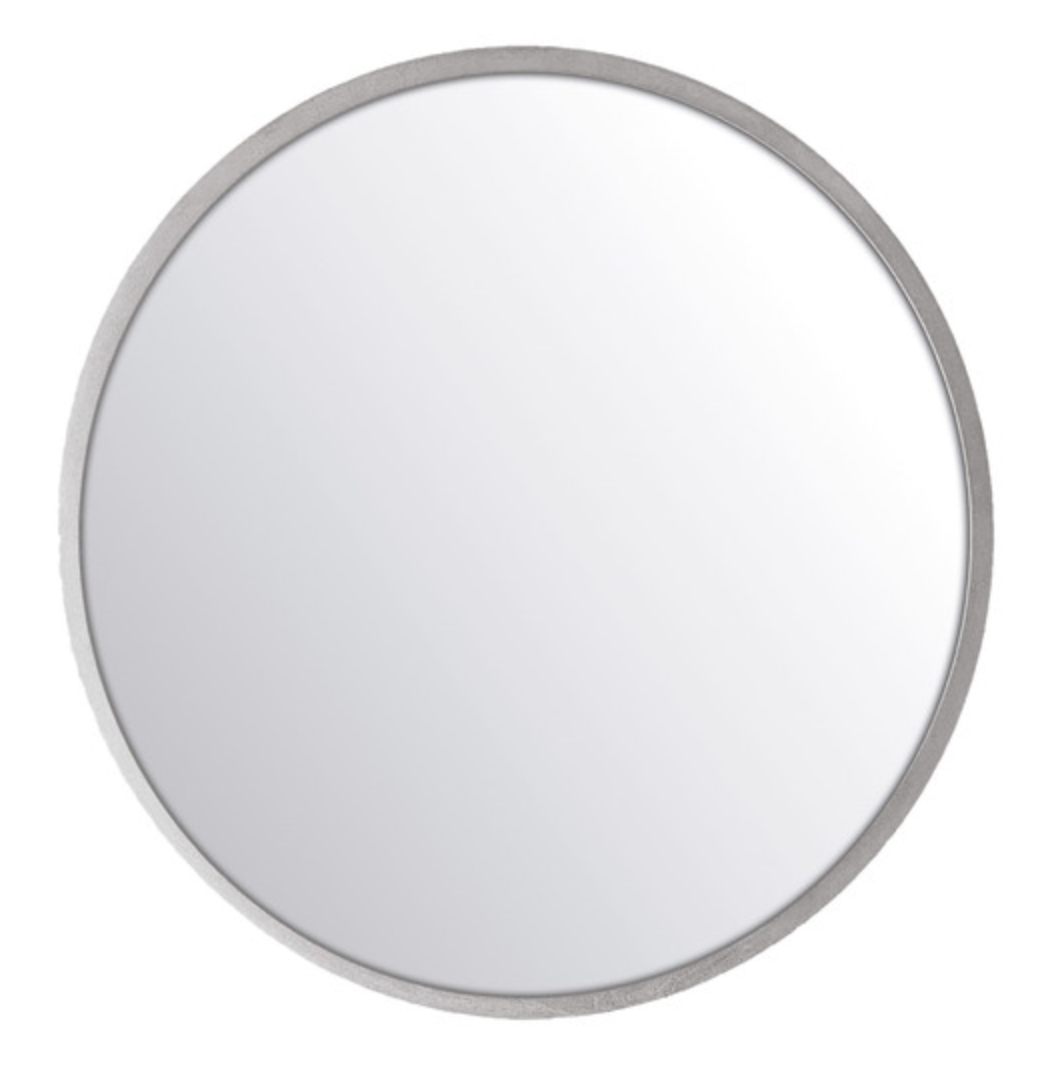 Remer Modern Moon Concrete Frame Mirror 660mm