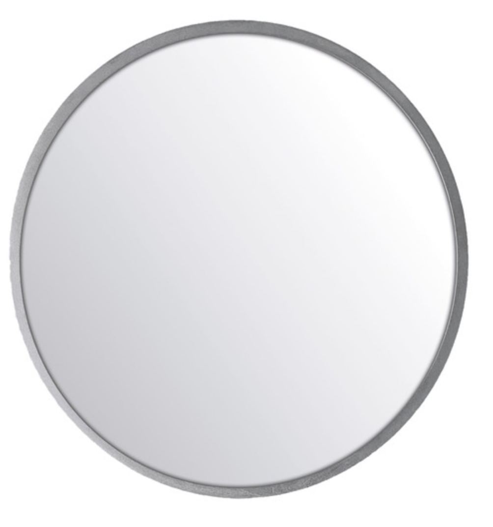 Remer Modern Moon Concrete Frame Mirror 660mm