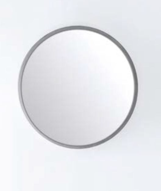 Remer Modern Moon Concrete Frame Mirror 660mm