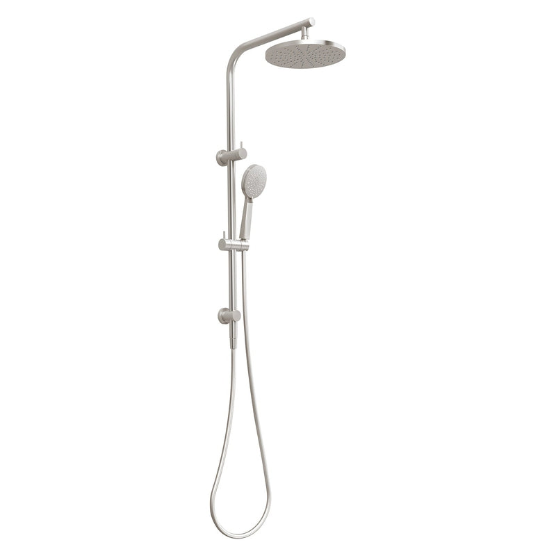 Phoenix Vivid Slimline Twin Shower - Brushed Nickel