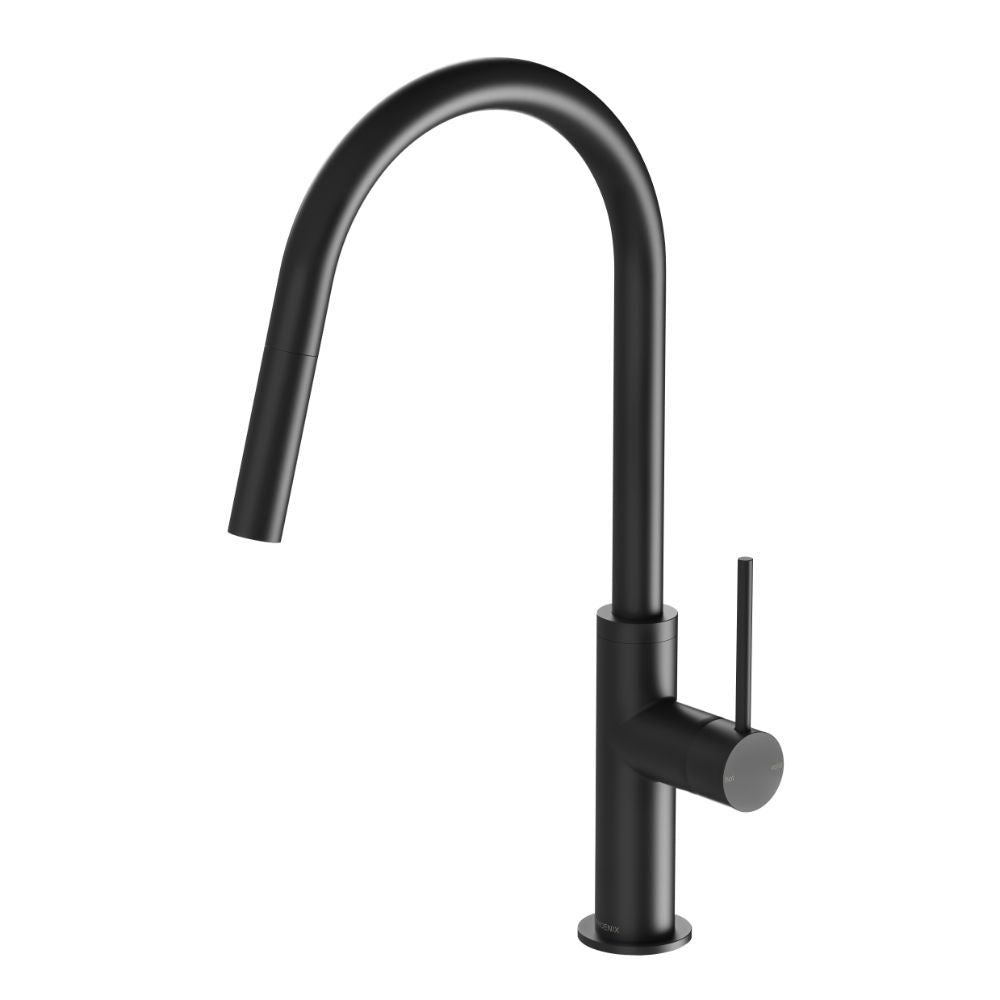 Lock Out Mixer Phoenix Vivid Slimline Pull Out Sink Mixer Matte Black — Reno Hub