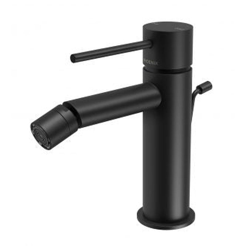 Phoenix Vivid Slimline Bidet Mixer with Pop-Up Waste - Matte Black