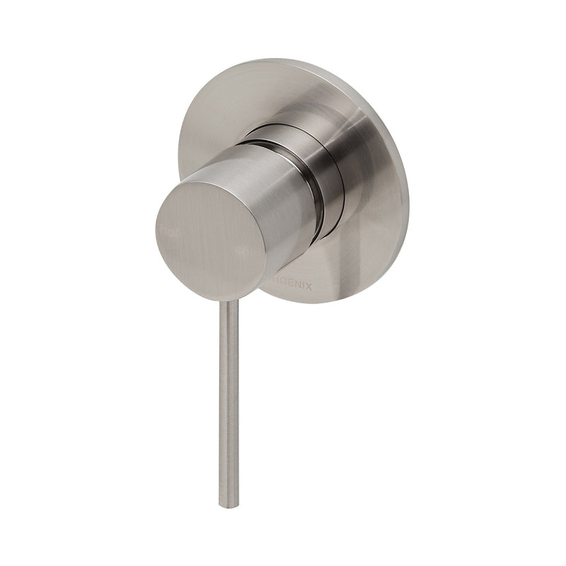 Phoenix Vivid Slimline Shower / Wall Mixer - Brushed Nickel