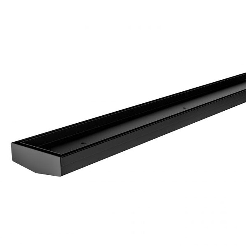 Phoenix V Channel 75mm Tile Insert Drain 45mm Outlet - Black Matte