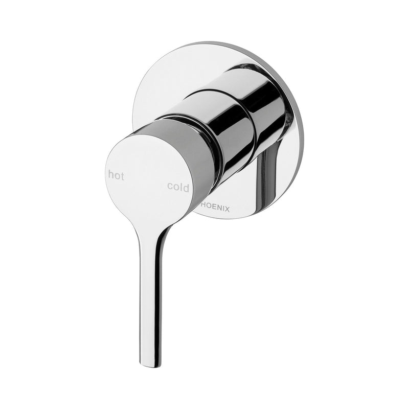Phoenix Vivid Slimline Oval Shower / Wall Mixer - Chrome