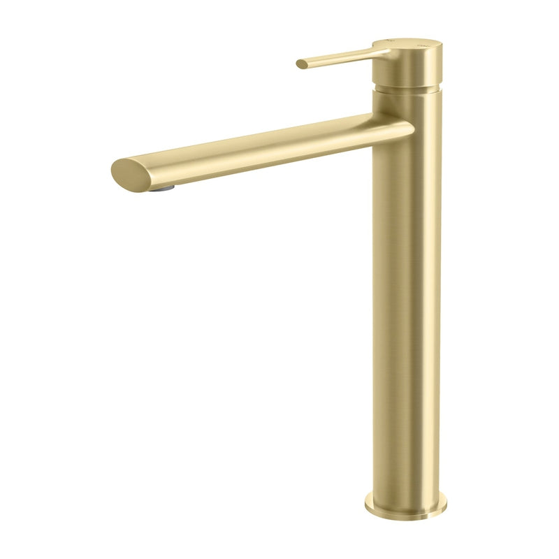 Phoenix Vivid Slimline Oval Vessel Mixer - Brushed Gold