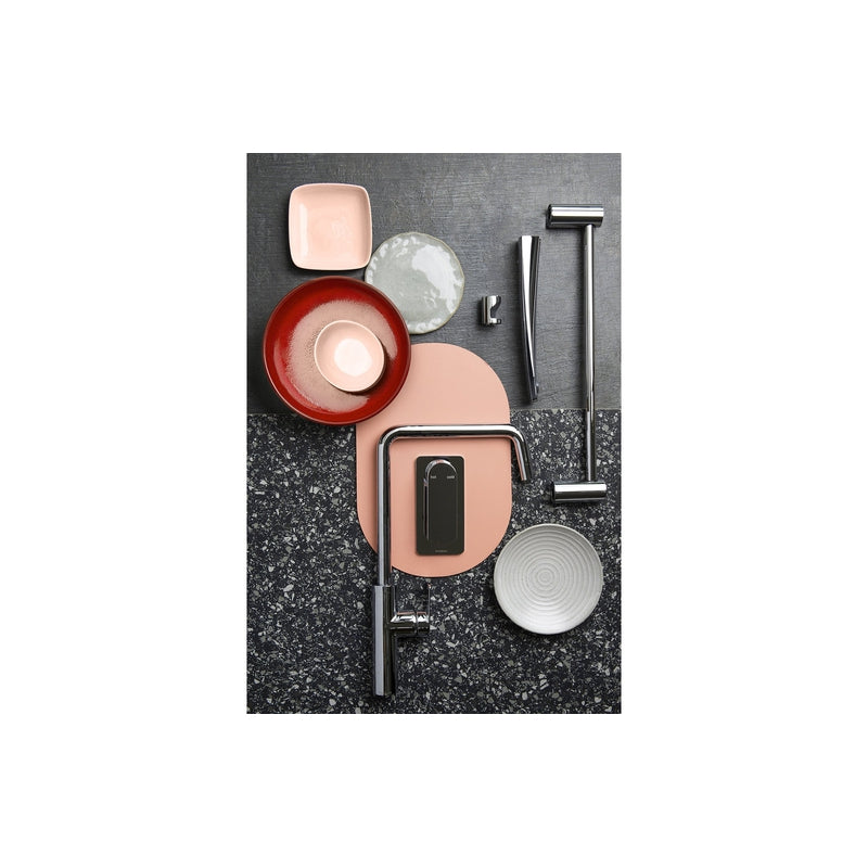 Phoenix Mekko Sink Mixer 190mm Squareline - Brushed Nickel